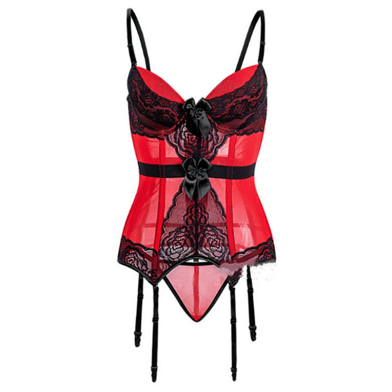 Lace Plus Size Push-Up Corset Suit