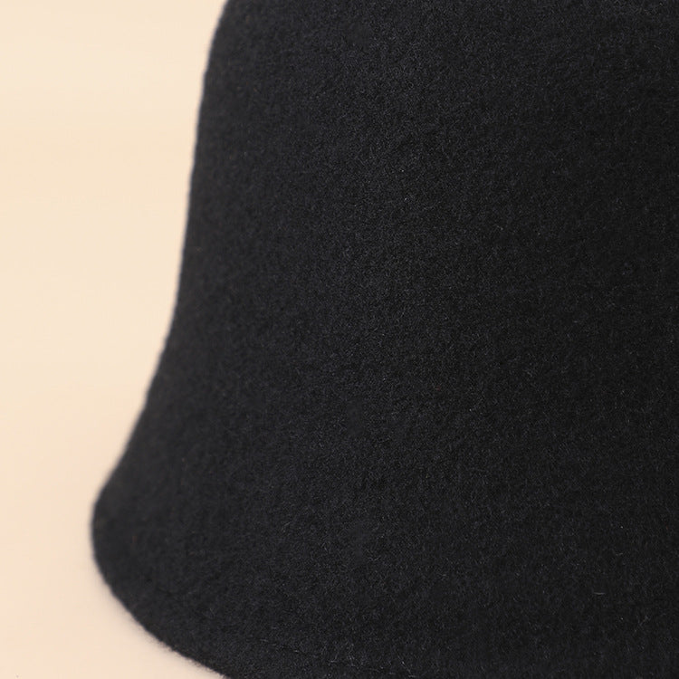 Ear protection Soft Wool Bucket Hat