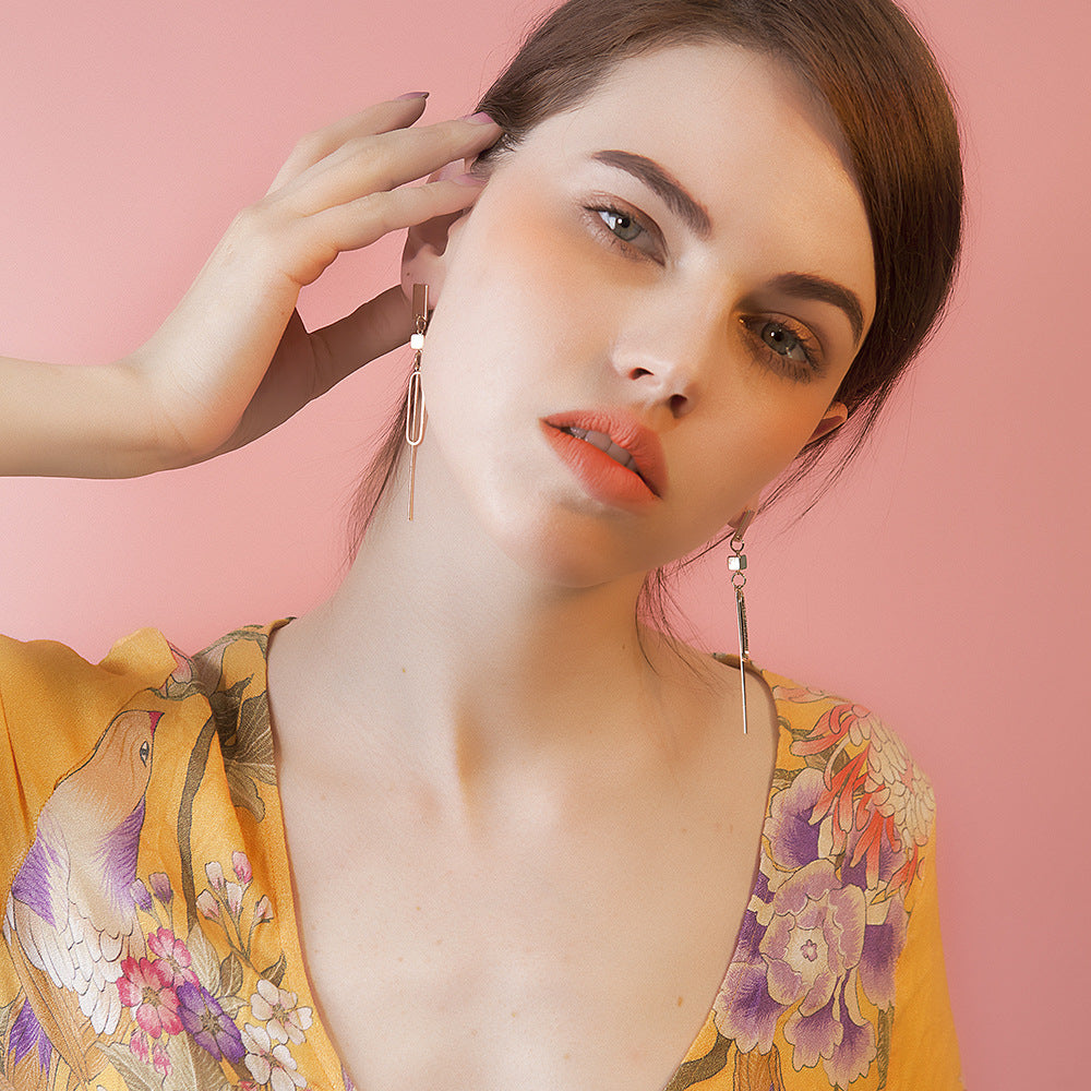 Elegant Simple Square Earrings