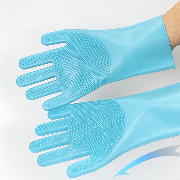 185g Thick Silicone Pet Bath Gloves