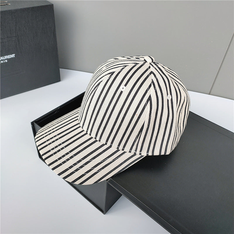 Stripe Contrast Baseball Cap