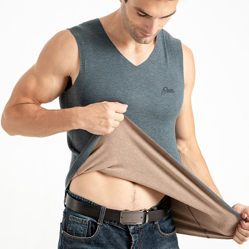 Traceless Thermal Vest Heating Thicken Fleece Bottom Top