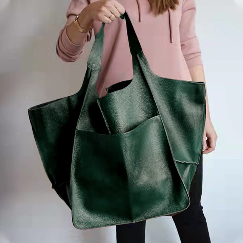 PU Soft Tote Shoulder Bag For Students and Women