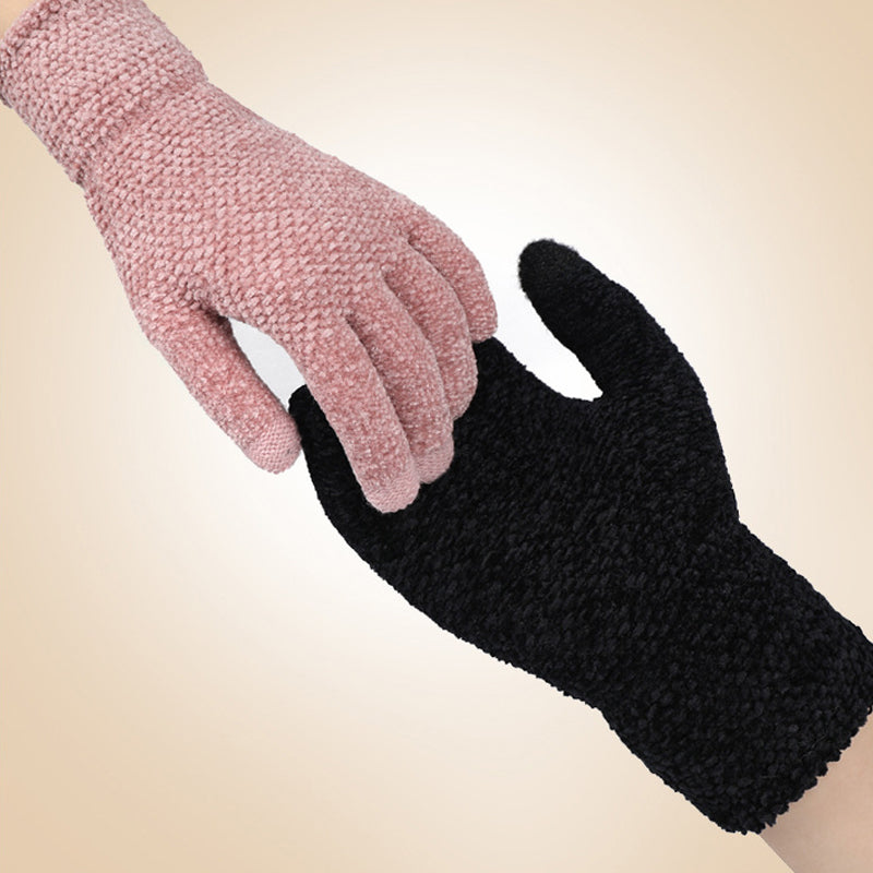 Double Layer Fleece Touchscreen Cycling Warm Gloves