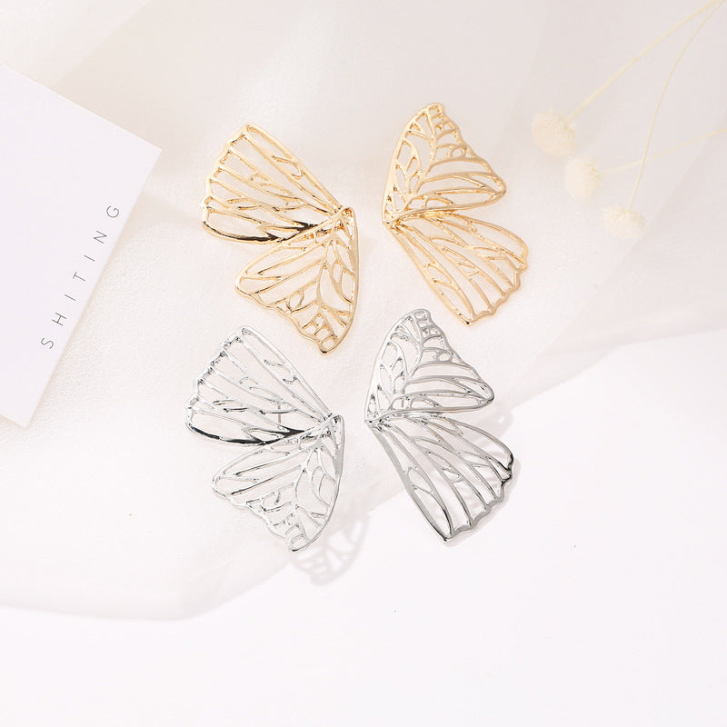 Hollow Butterfly Alloy Earrings