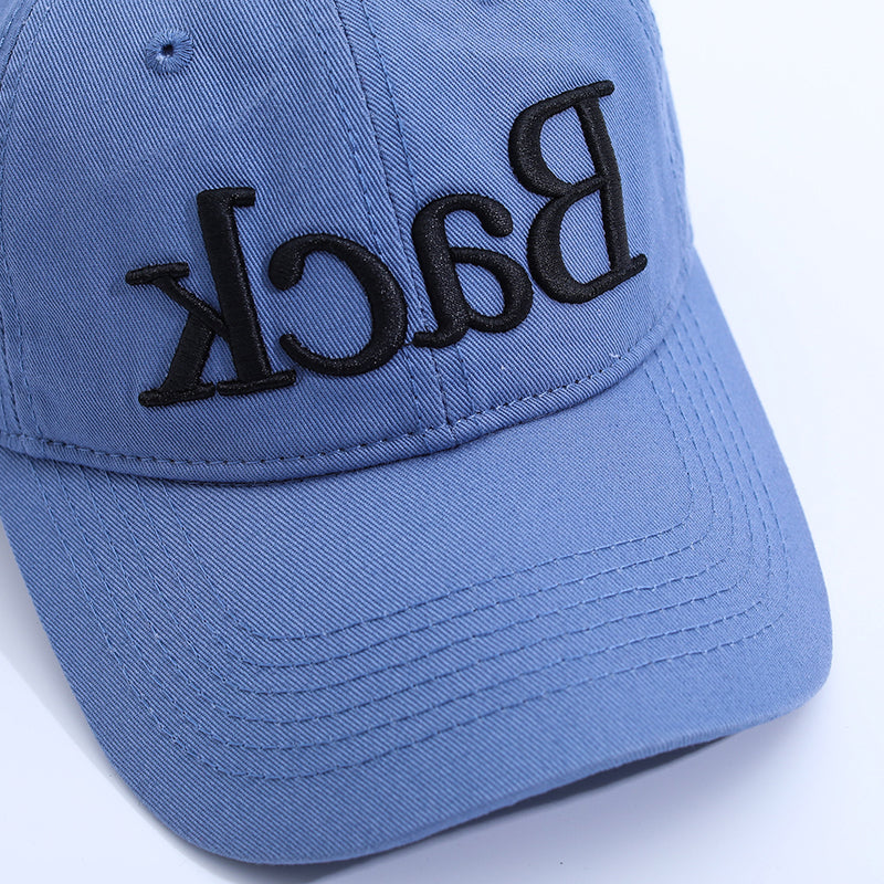 Versatile Casual Embroidered Reverse Lettering Baseball Cap