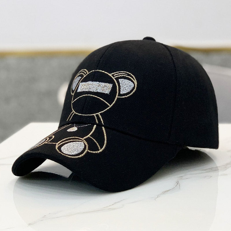 Cute Teddy Bear Embroidery Baseball Cap