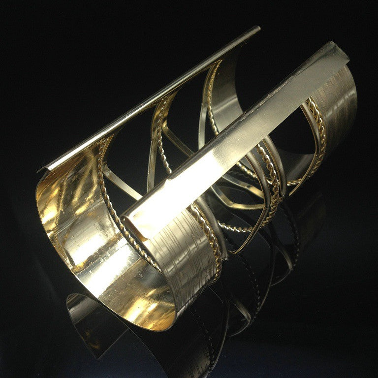 Punk Women Metallic Long  Bangle