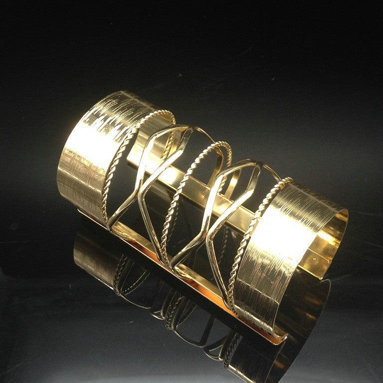 Punk Women Metallic Long  Bangle