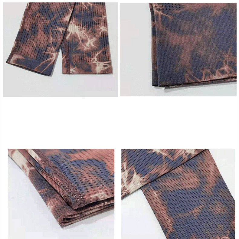 Seamless High Waist Printed Leggings Yoga Pants For Fitness and Pilates