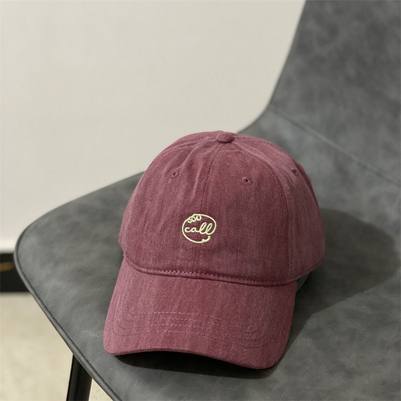 Small Letter Embroidered Softtop Baseball Cap