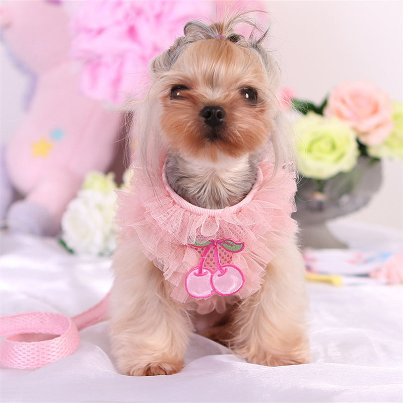 Chest Strap Cute Lace Chest Back Dog Leash