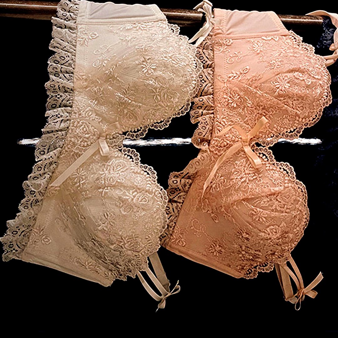 Ziibras™ Lace Push Up Wireless Bra