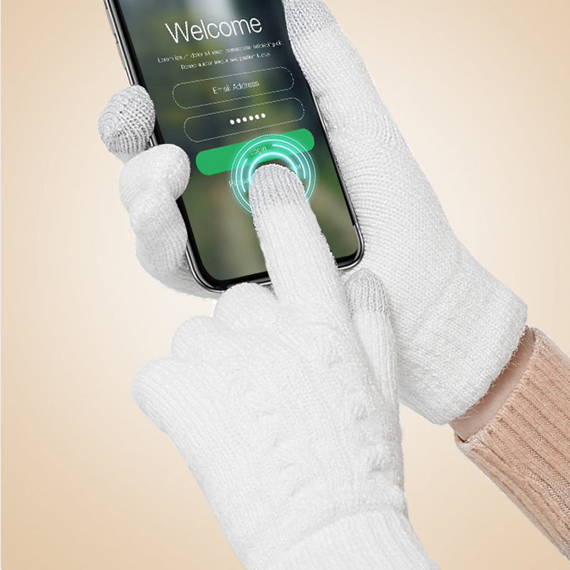 Fleece Touchscreen Outdoor Anti-slip Warm Gloves