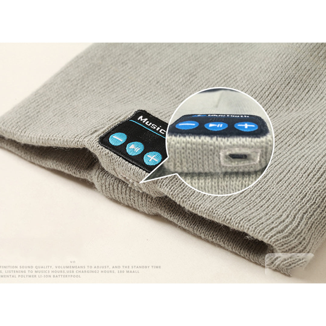 Winter Bluetooth Music Hat Wireless Earphone Knitted Hat
