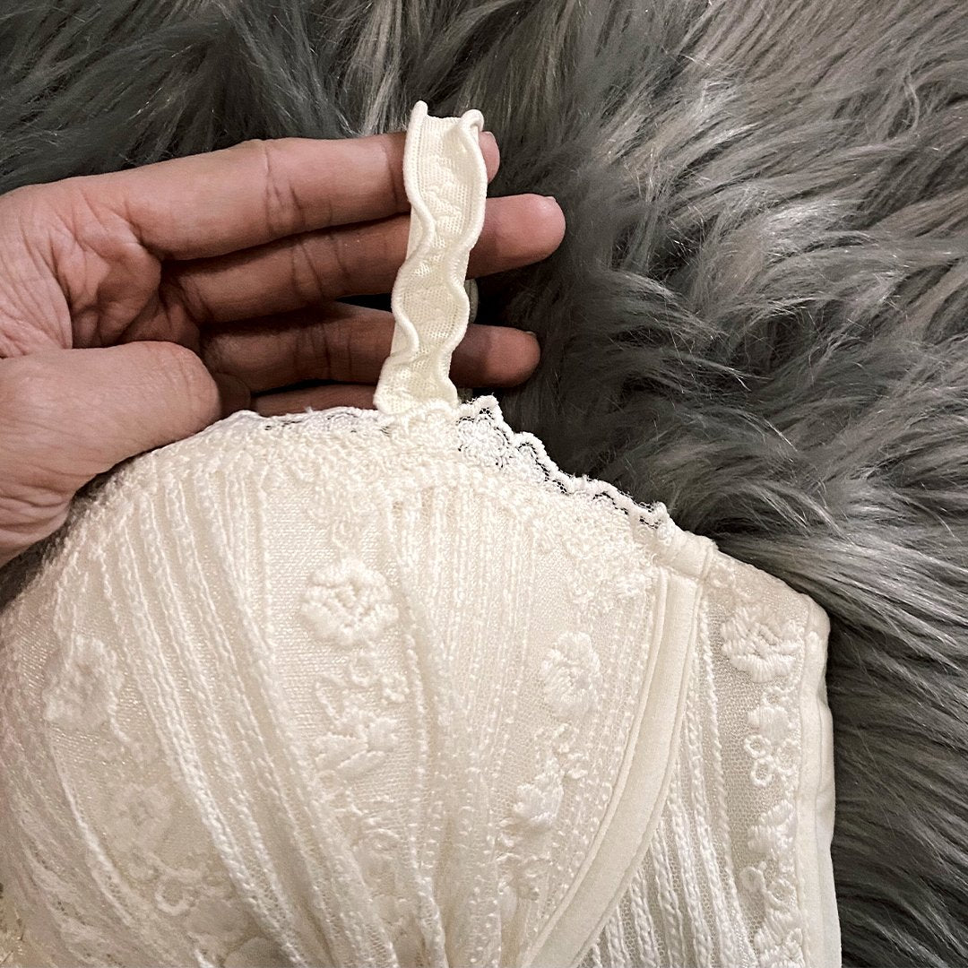 Ziibras™ Sexy Lace Embroidery Strapless Bra