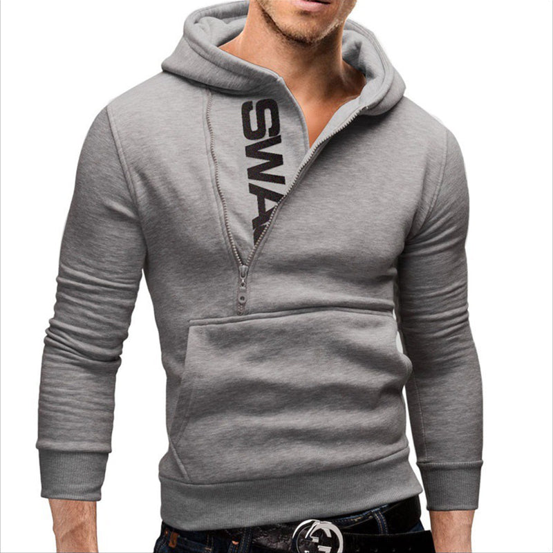 Men Loose Pullover Hooded Tops Sweatshirt Pockets Jumper For Fitness Sports