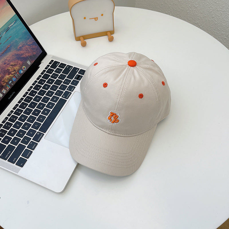 Soft Top Simple Embroidery Travel Sunscreen Baseball Cap