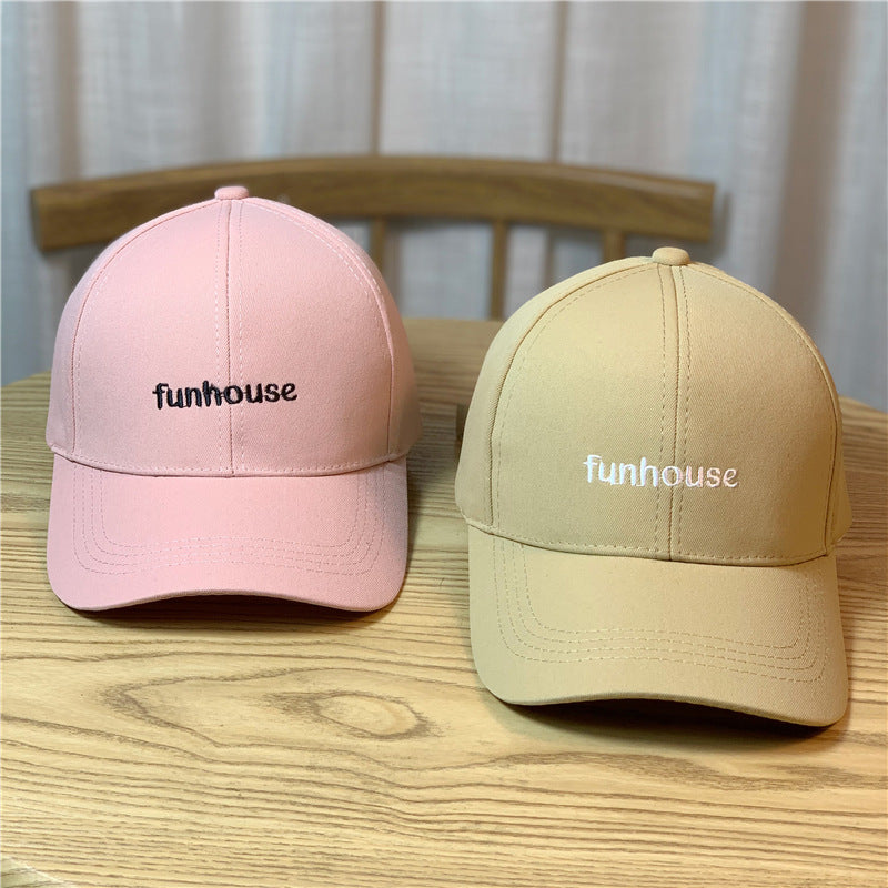 Funhouse Embroidered Couples Fashion Versatile Baseball Cap