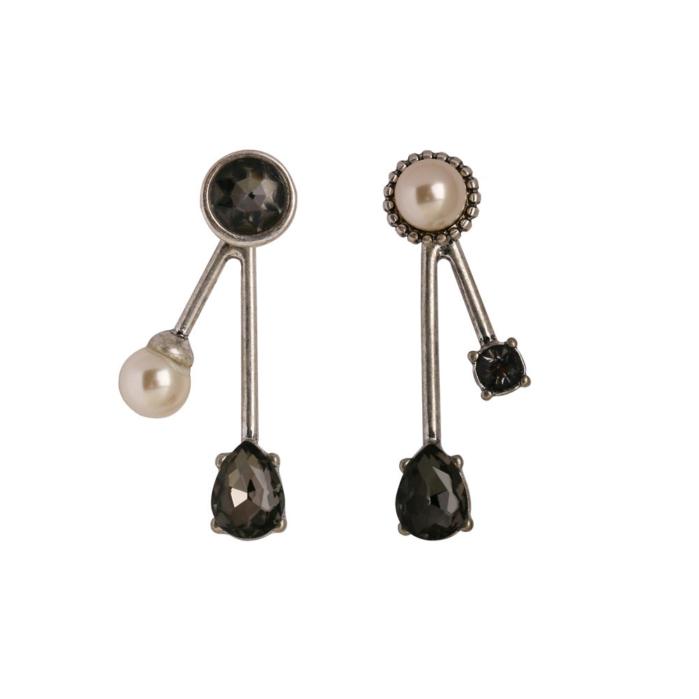 Alloy Forest Series Asymmetric Earrings