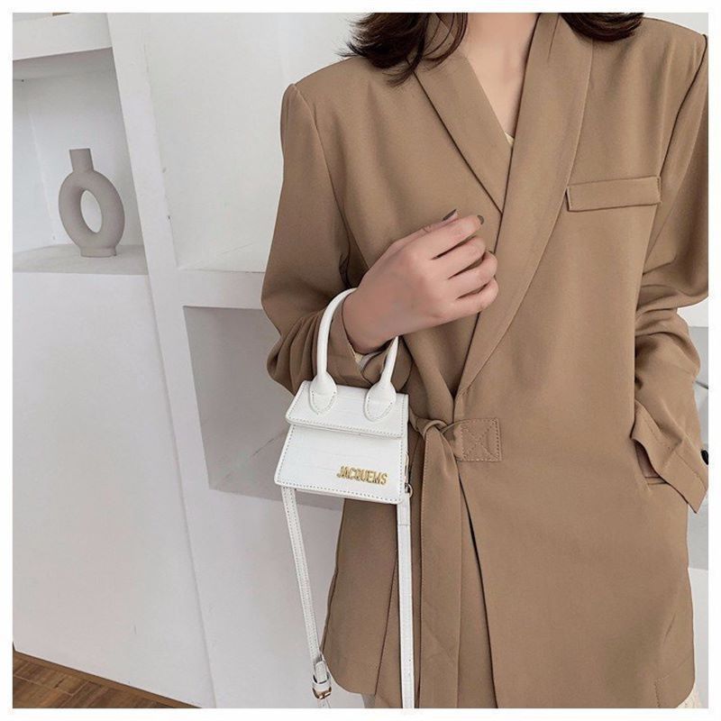 Crocodile Pattern Portable Diagonal Shoulder Square Bag