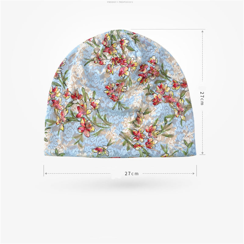 Thin Lace Top Flower Cap