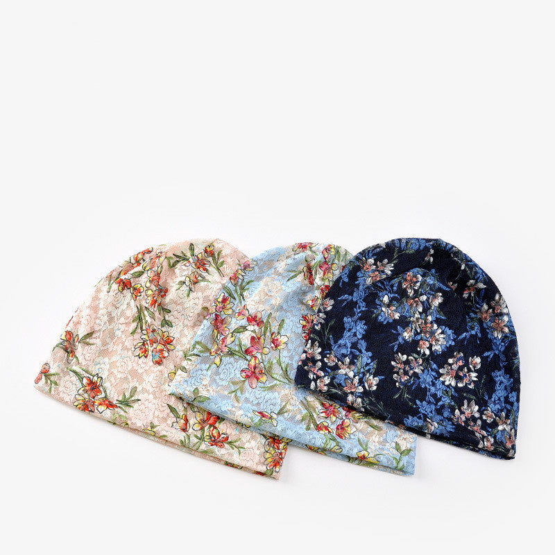 Thin Lace Top Flower Cap