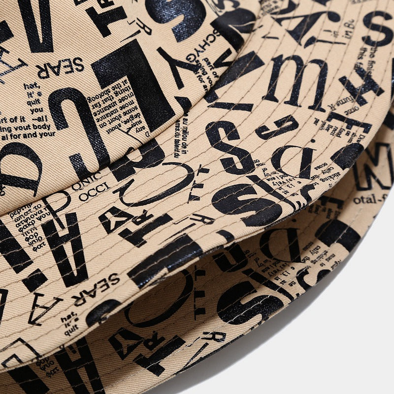 Personalized Trend Graffiti Letter Bucket Hat