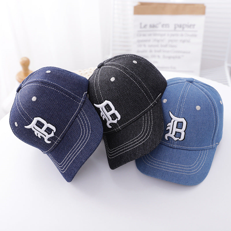 Alphabet Embroidery Parent-child Baseball cap