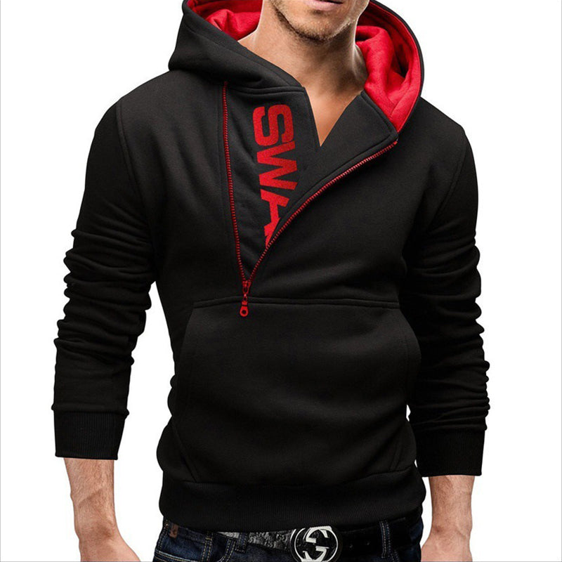 Men Loose Pullover Hooded Tops Sweatshirt Pockets Jumper For Fitness Sports
