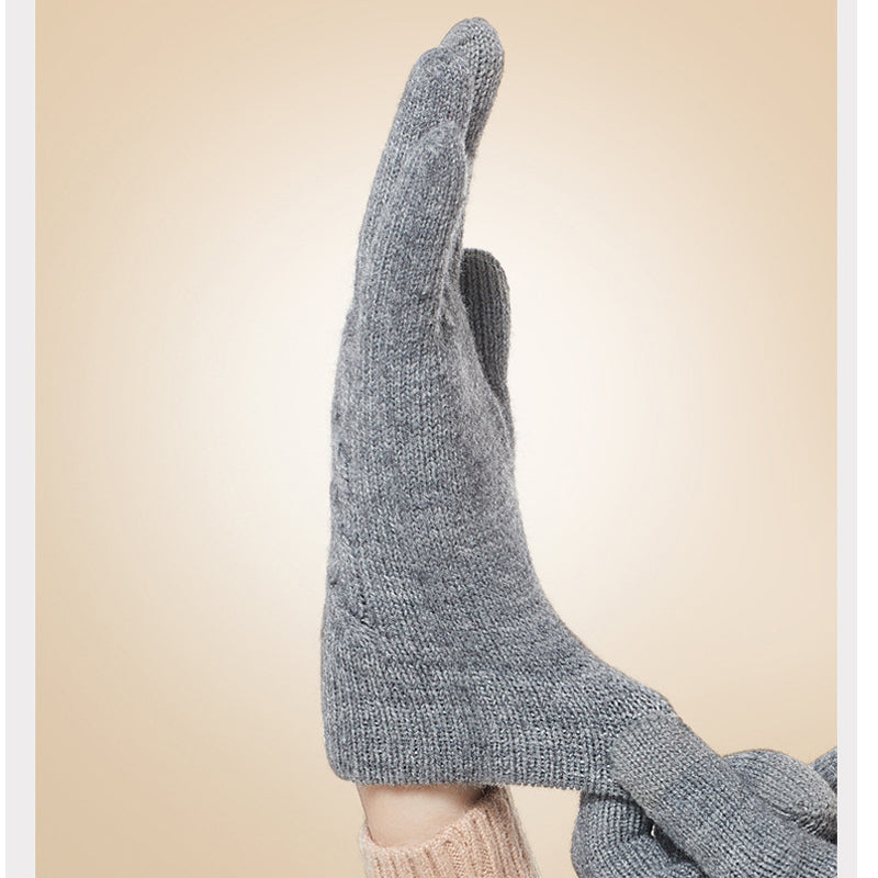 Fleece Touchscreen Outdoor Anti-slip Warm Gloves