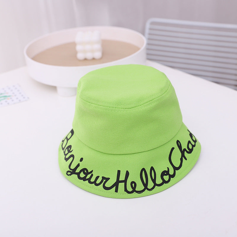 Solid Color Embroidered Letter Visor Hat Versatile Travel Hat