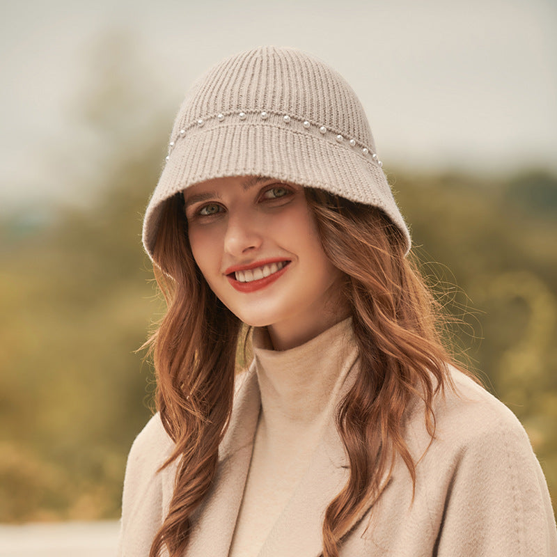 Simple And Casual Knitted Woolen Pot Hat