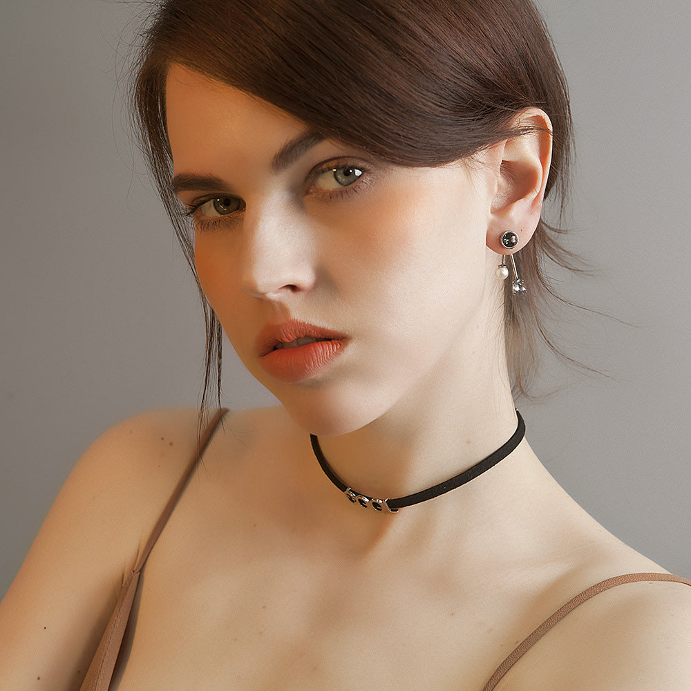 Alloy Forest Series Asymmetric Earrings