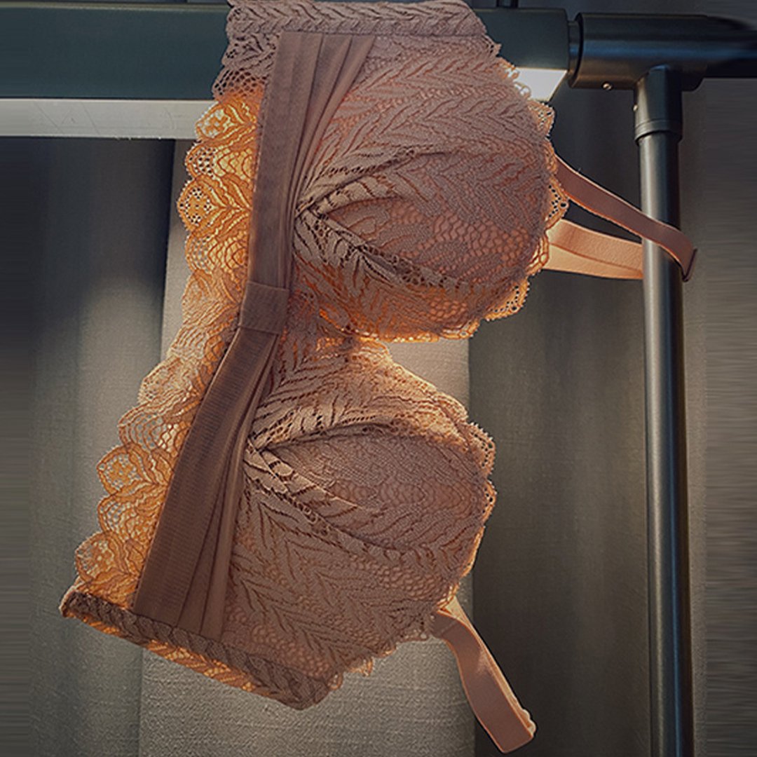Ziibras Embroidery Push Up No-Wire Bra
