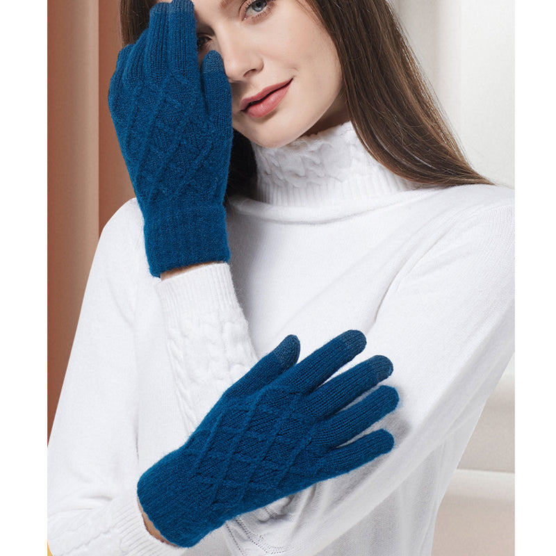 Windproof Knitted Touchscreen Warm Gloves