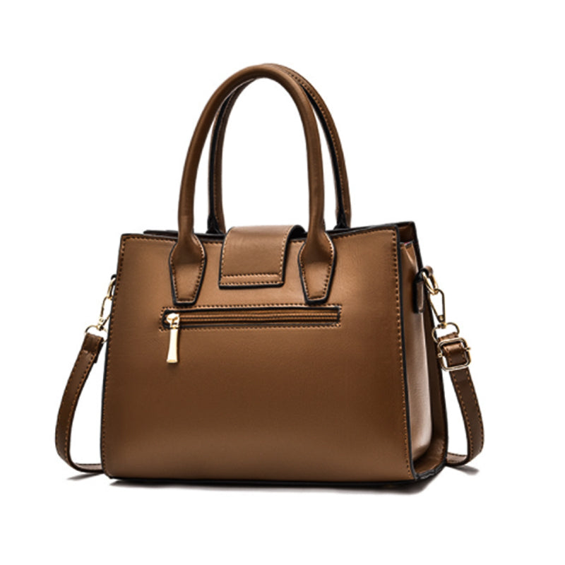 Leopard Retro Handbag Shoulder Square Bag Multi-pockets For Commute and Daily