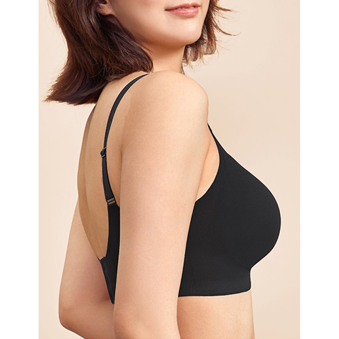 Plus Size Seamless Bra With Hook