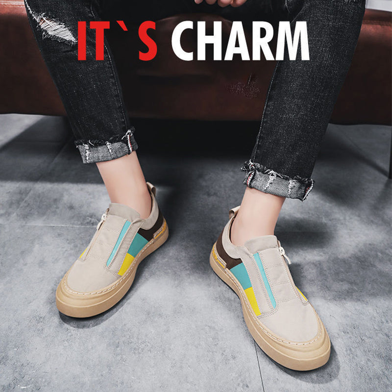 Men Casual Breathable Canvas Shoes For Sports