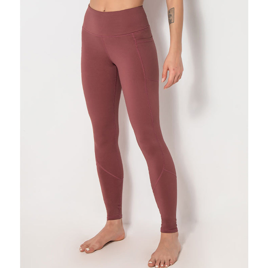 Stitched Side Pockets High Waist Yoga Pant For Fitness (S-2XL)