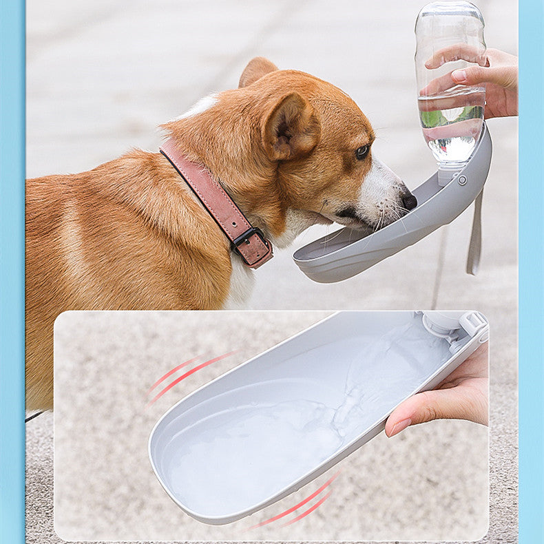 Dog Go Out Water Bottle Folding Portable Water Bottle