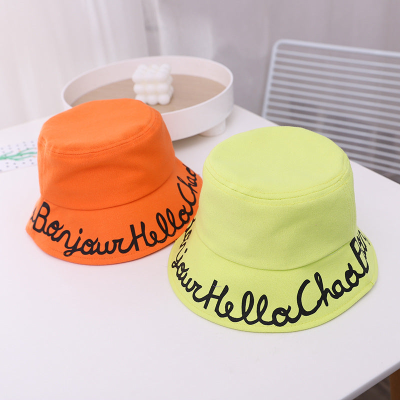 Solid Color Embroidered Letter Visor Hat Versatile Travel Hat