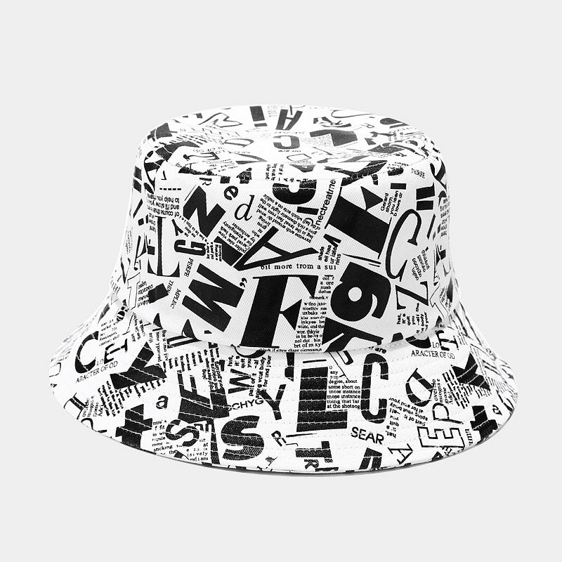 Personalized Trend Graffiti Letter Bucket Hat