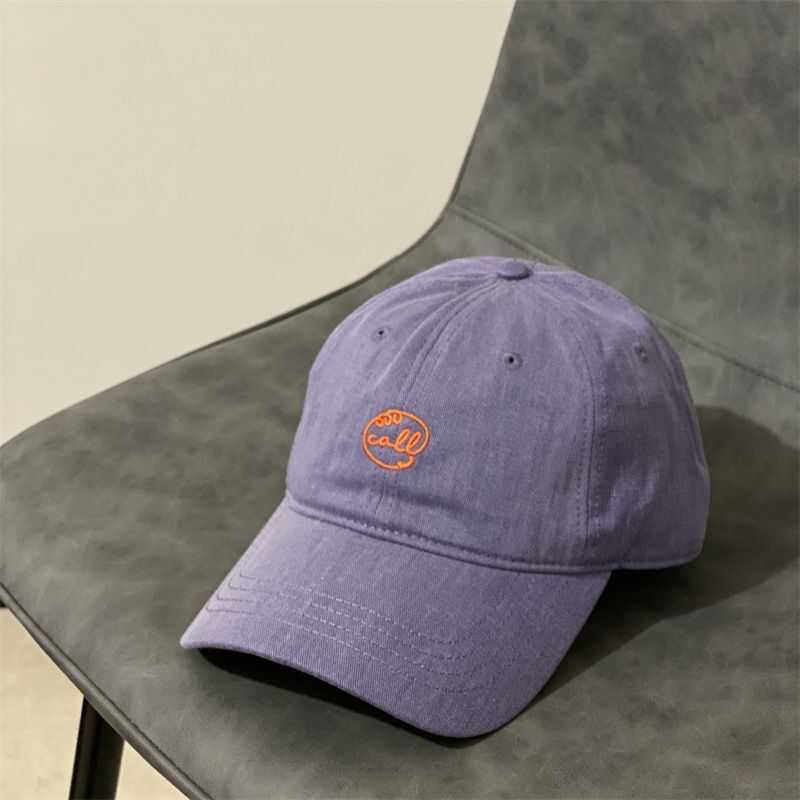 Small Letter Embroidered Softtop Baseball Cap