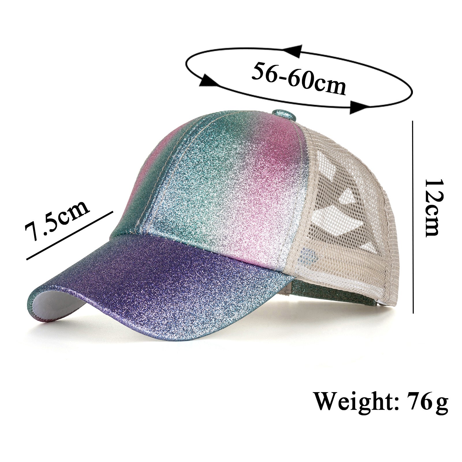 Gradient Peaked Cap