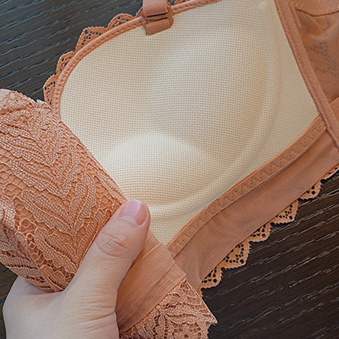 Ziibras Embroidery Push Up No-Wire Bra
