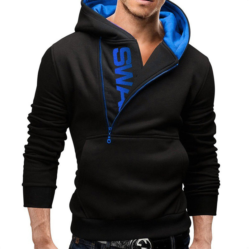 Men Loose Pullover Hooded Tops Sweatshirt Pockets Jumper For Fitness Sports