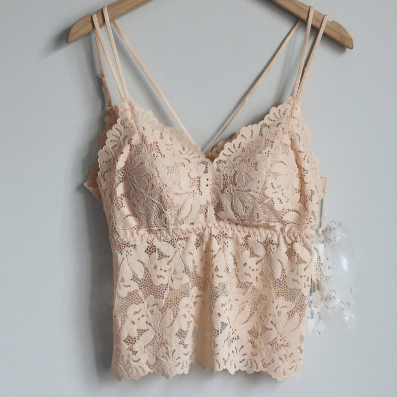 Lace Sexy Back Camisole Bra