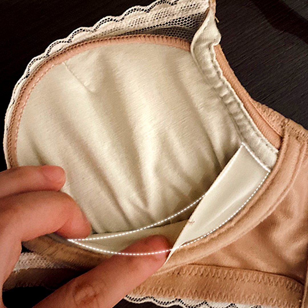 Ziibras™ Lace Embroidery Push Up Bra