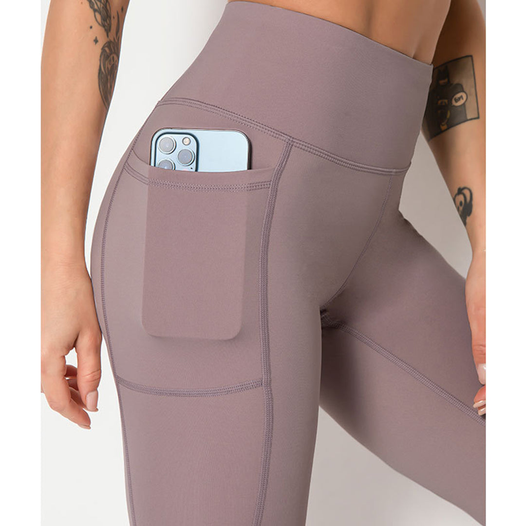 Stitched Side Pockets High Waist Yoga Pant For Fitness (S-2XL)